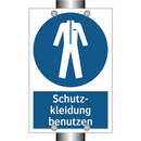 Schutz- kleidung benutzen