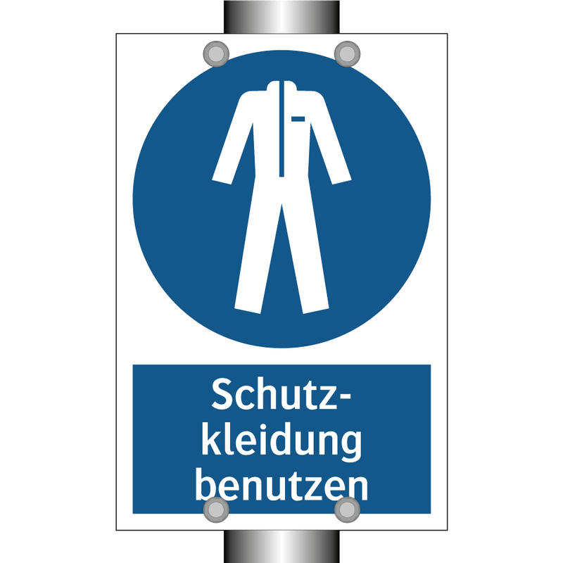Schutz- kleidung benutzen