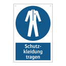 Schutz- kleidung tragen
