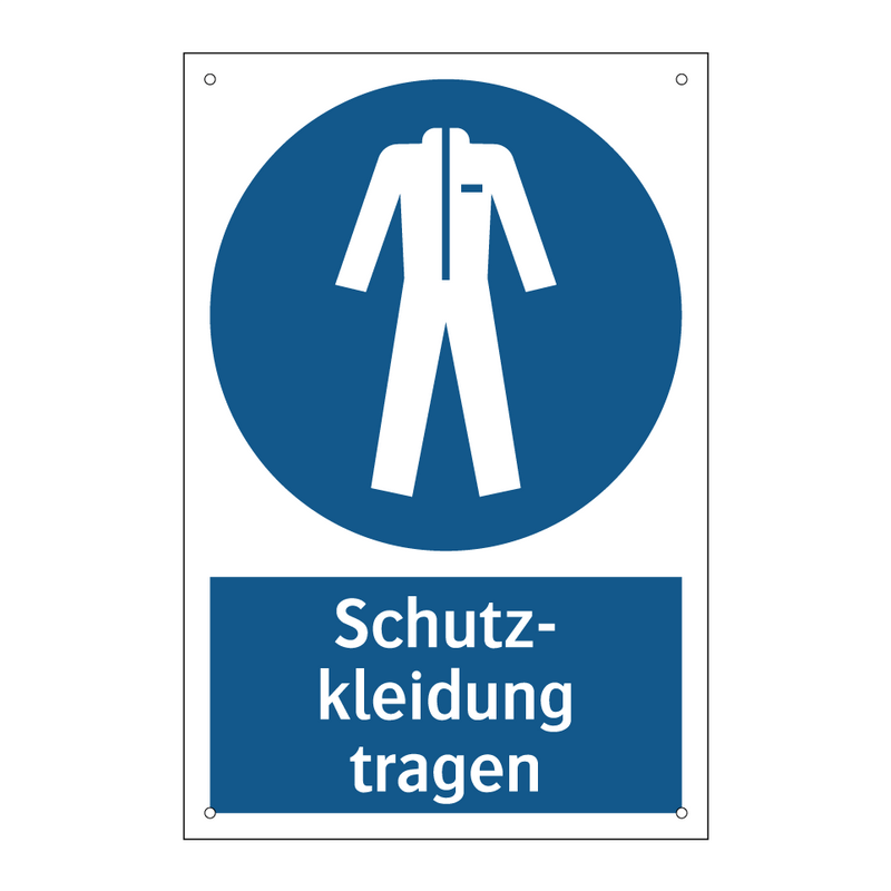 Schutz- kleidung tragen