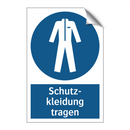 Schutz- kleidung tragen