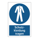Schutz- kleidung tragen