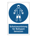 Schutzausrüstung für Rollsport benutzen