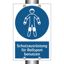 Schutzausrüstung für Rollsport benutzen