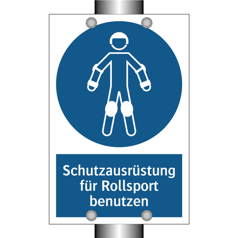Schutzausrüstung für Rollsport benutzen