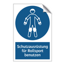 Schutzausrüstung für Rollsport benutzen