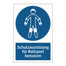 Schutzausrüstung für Rollsport benutzen