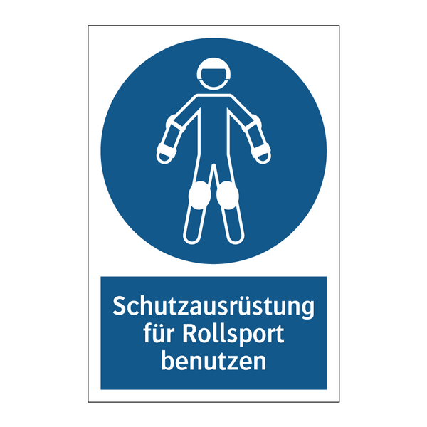 Schutzausrüstung für Rollsport benutzen