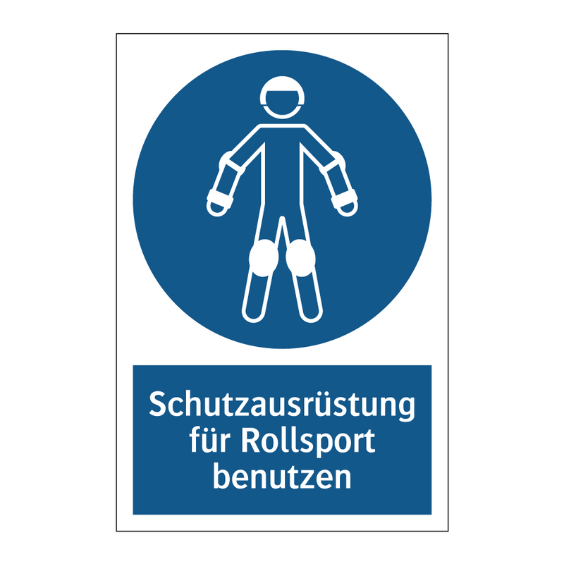 Schutzausrüstung für Rollsport benutzen