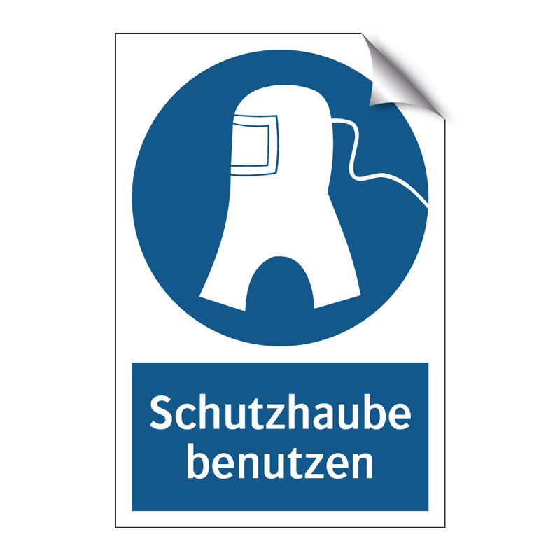 Schutzhaube benutzen