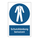 Schutzkleidung benutzen