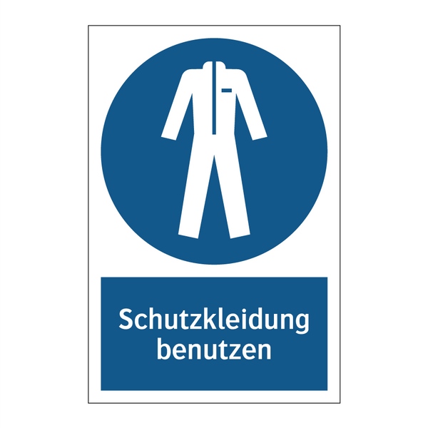 Schutzkleidung benutzen