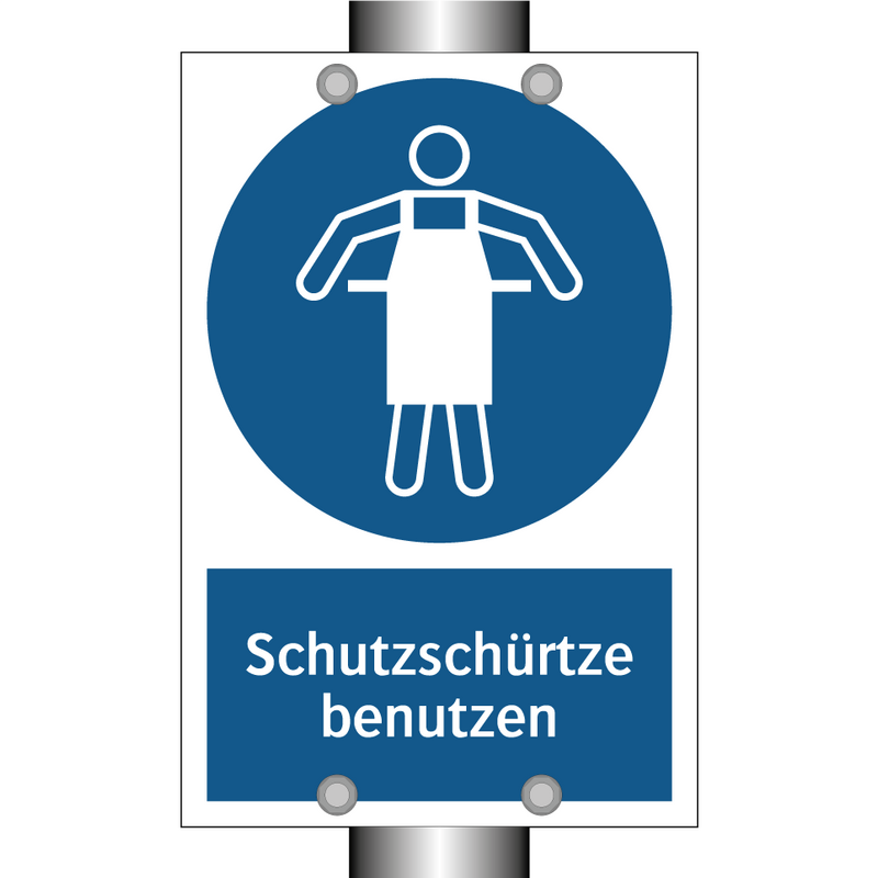 Schutzschürtze benutzen