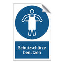 Schutzschürze benutzen