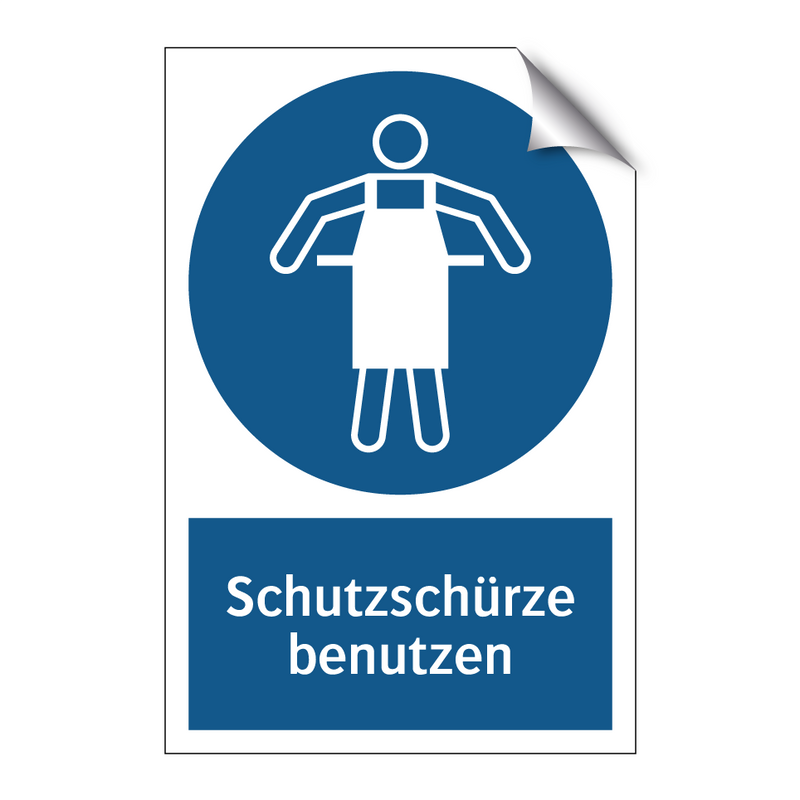 Schutzschürze benutzen