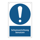 Schutzvorrichtung benutzen