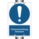 Schutzvorrichtung benutzen