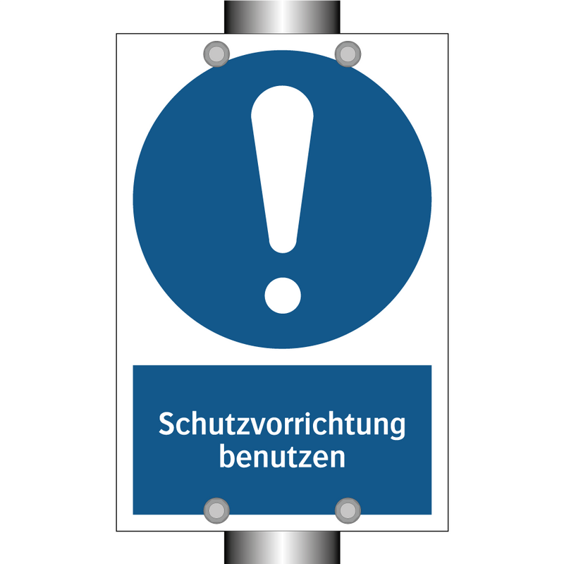 Schutzvorrichtung benutzen