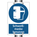 Schweiß- maske benutzen