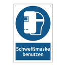 Schweißmaske benutzen