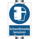 Schweißmaske benutzen