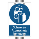 Schweren Atemschutz benutzen