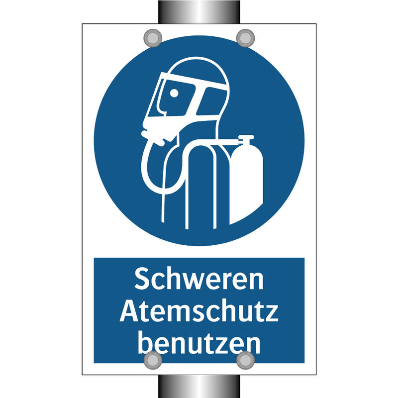 Schweren Atemschutz benutzen