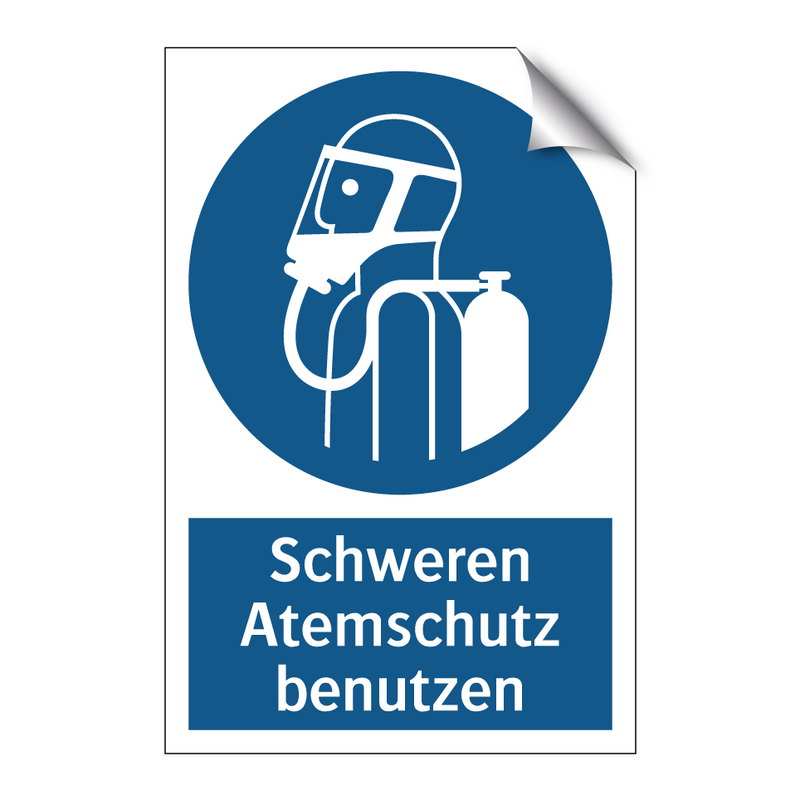 Schweren Atemschutz benutzen