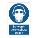 Schweren Atemschutz tragen