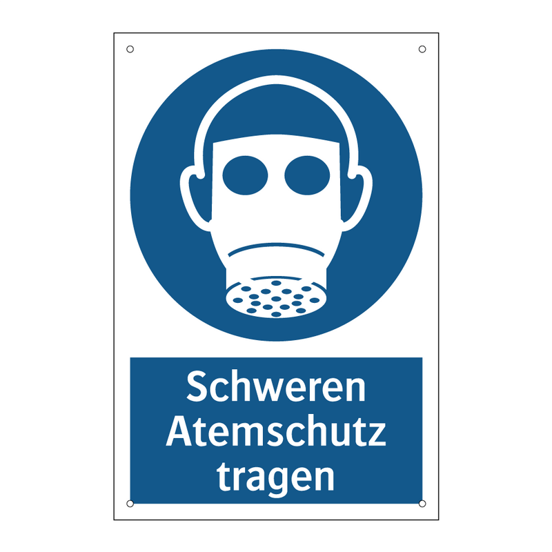 Schweren Atemschutz tragen