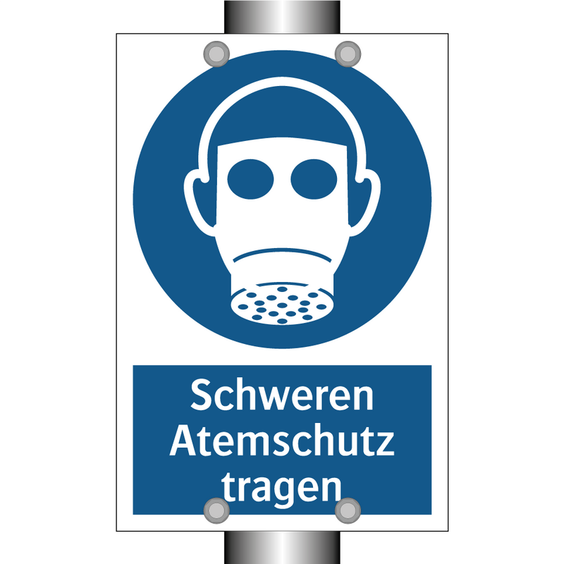 Schweren Atemschutz tragen