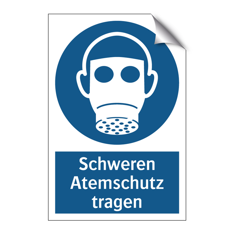 Schweren Atemschutz tragen