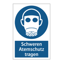 Schweren Atemschutz tragen