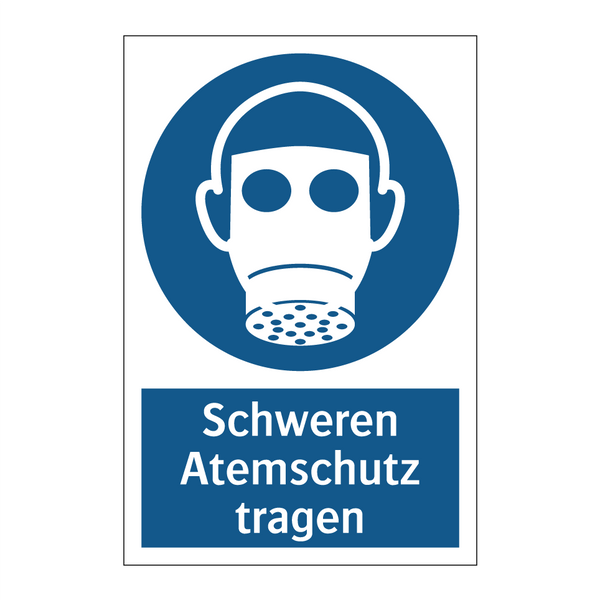 Schweren Atemschutz tragen