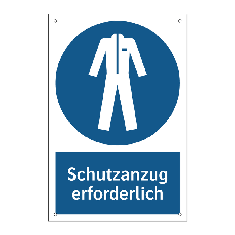 Schutzanzug erforderlich
