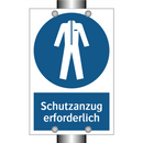 Schutzanzug erforderlich