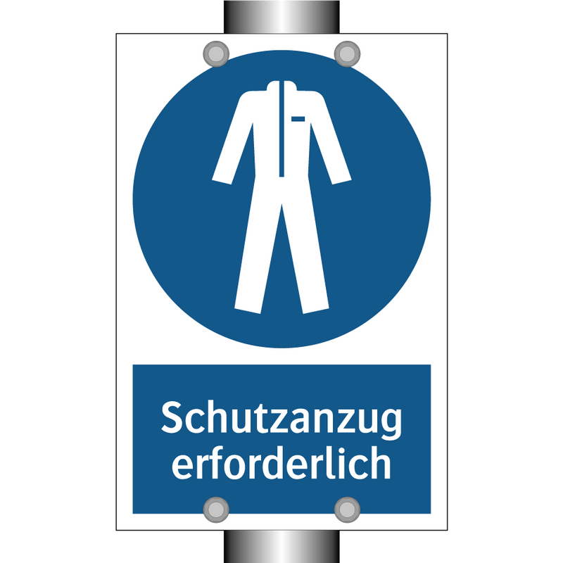 Schutzanzug erforderlich