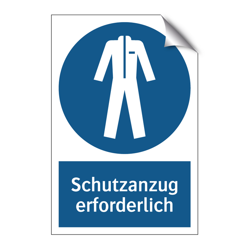 Schutzanzug erforderlich