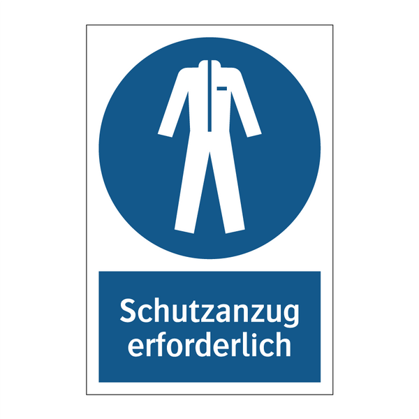 Schutzanzug erforderlich