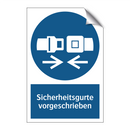 Sicherheitsgurte vorgeschrieben