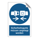 Sicherheitsgurte müssen angelegt werden