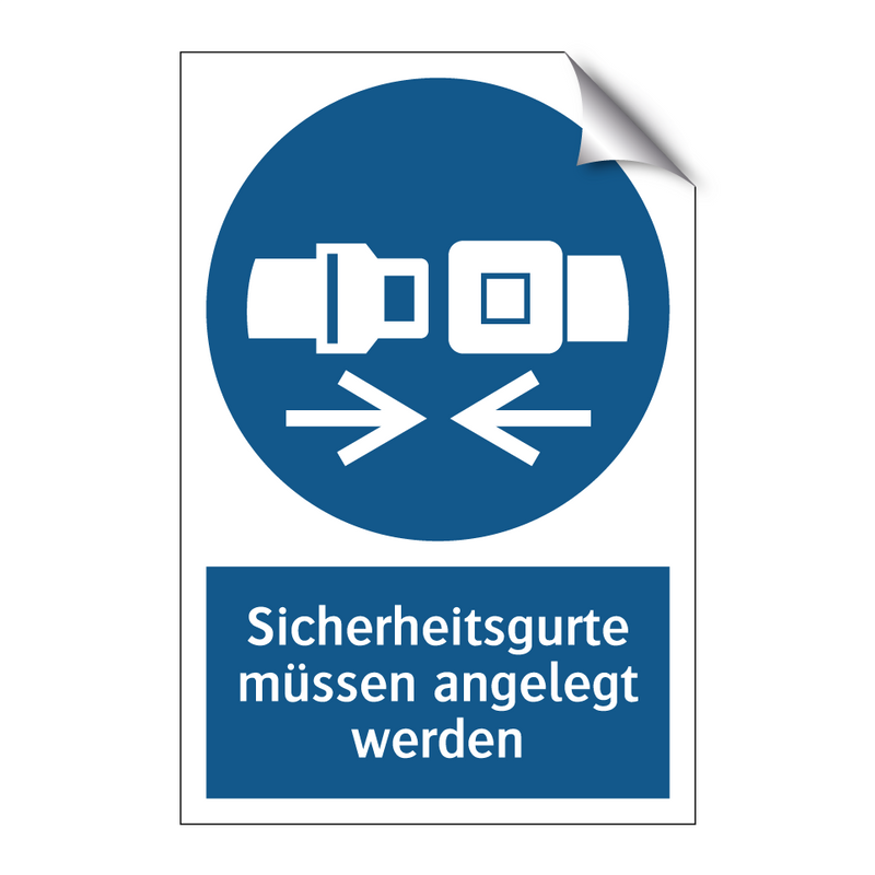 Sicherheitsgurte müssen angelegt werden