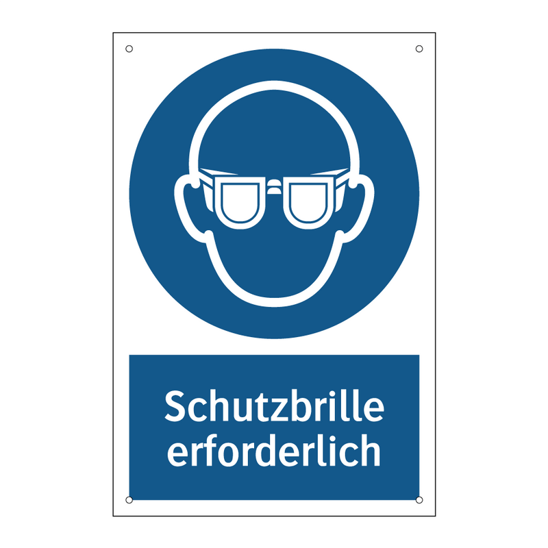 Schutzbrille erforderlich