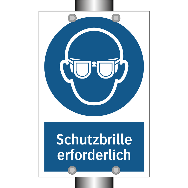 Schutzbrille erforderlich