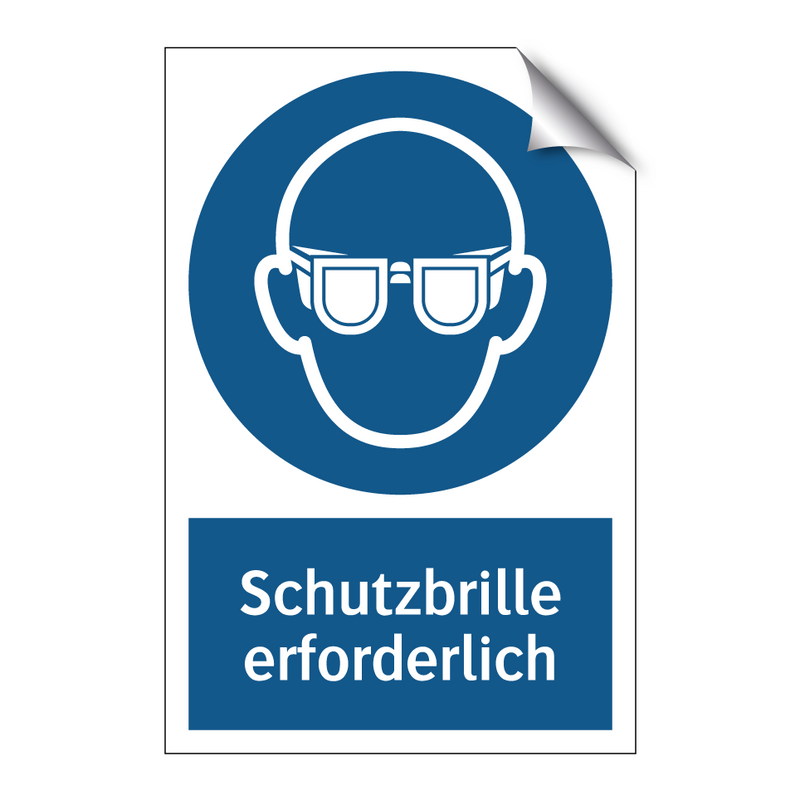 Schutzbrille erforderlich
