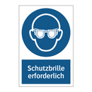 Schutzbrille erforderlich