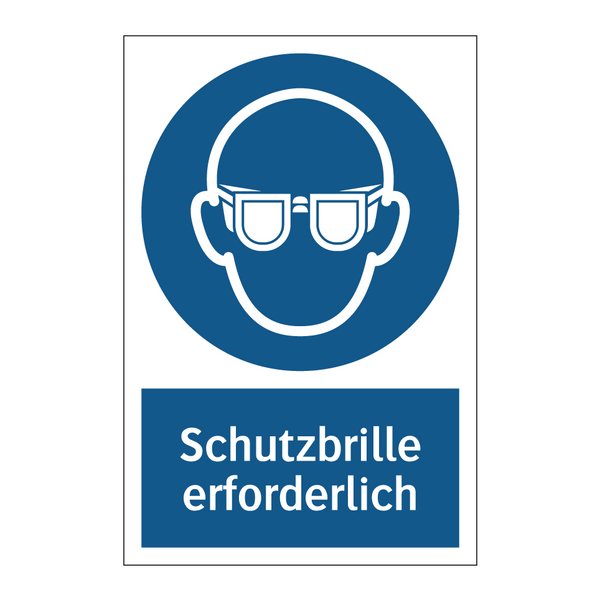 Schutzbrille erforderlich