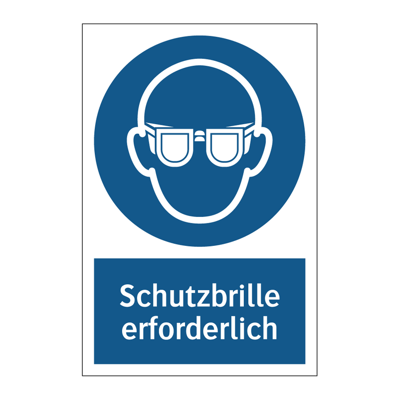 Schutzbrille erforderlich