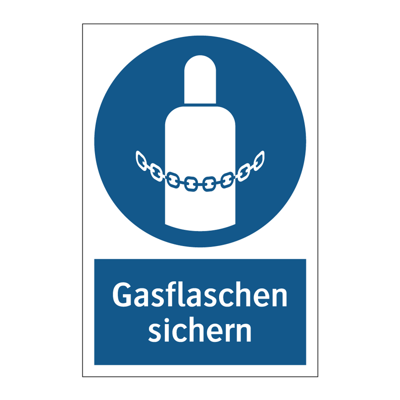 Gasflaschen sichern