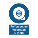 Reifen gegen Wegrollen sichern